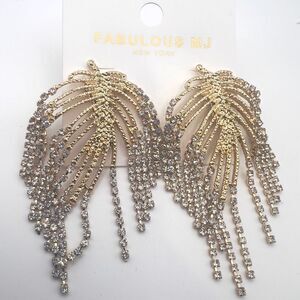 Gold and Silver Dangle Earrings